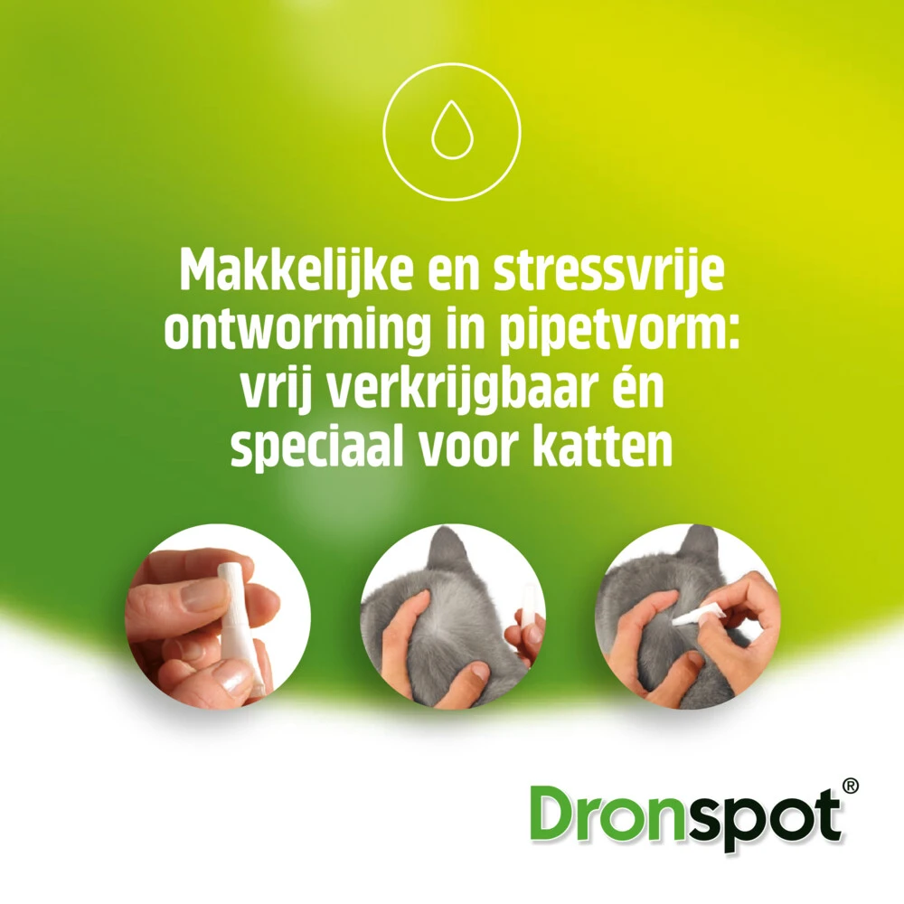 Dronspot Spot On Kat Anti Vlooien En Teken Druppels Kat 5 - 8 Kg 2 Dronspot Spot On Kat Anti Vlooien En Teken Druppels Kat 5 - 8 Kg - Afbeelding 2