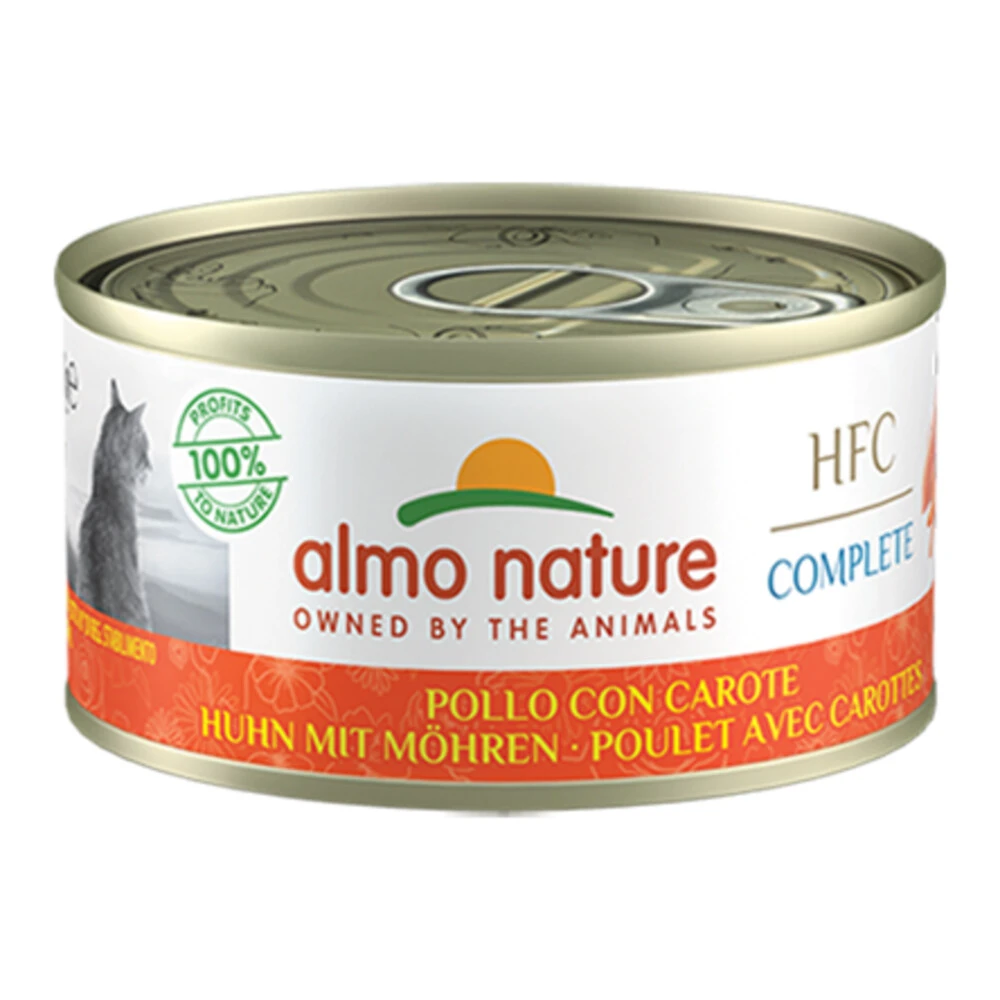 24x Almo Nature HFC Complete Kattenvoer Kip - Wortel 1 24x Almo Nature HFC Complete Kattenvoer Kip - Wortel