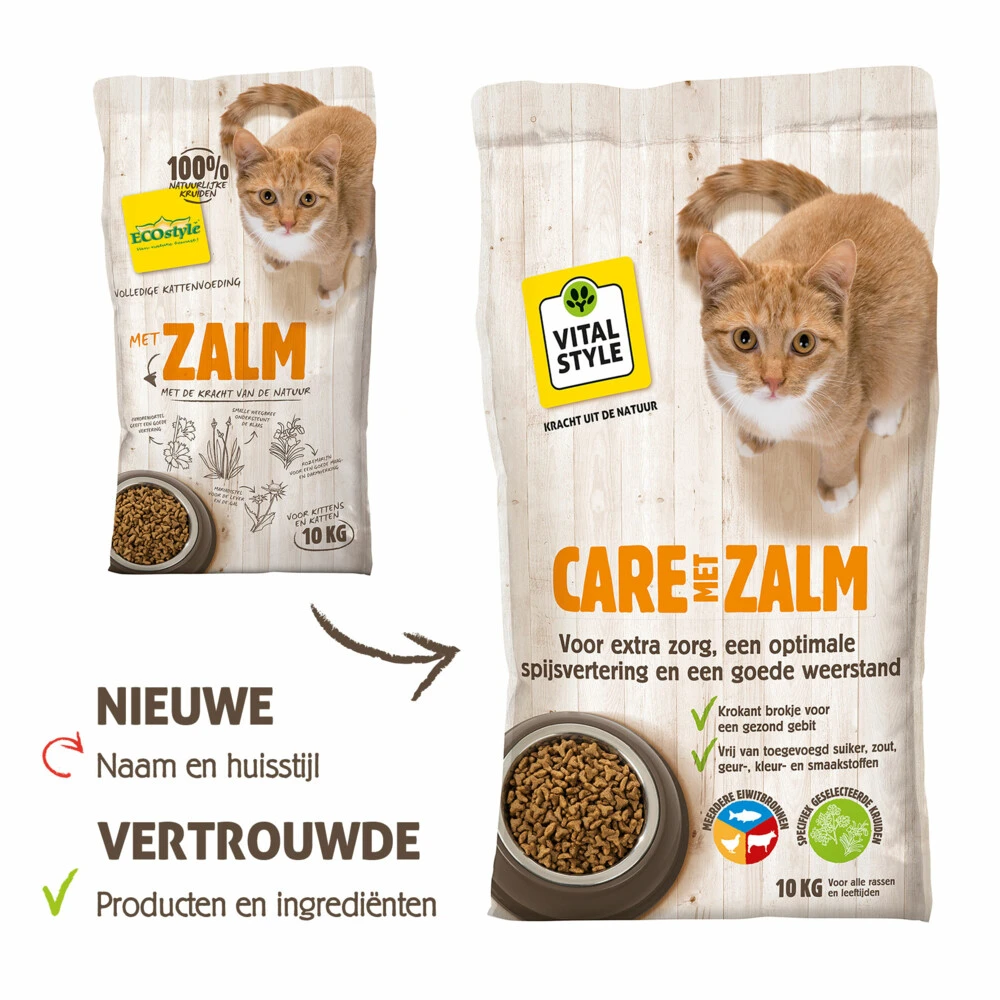 VITALstyle Kattenvoer Care Zalm 3 VITALstyle Kattenvoer Care Zalm - Afbeelding 3