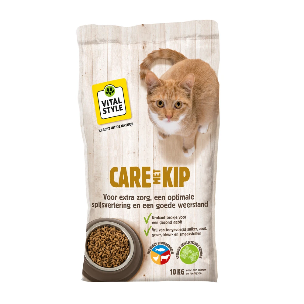 VITALstyle Kattenvoer Care Kip 1 VITALstyle Kattenvoer Care Kip