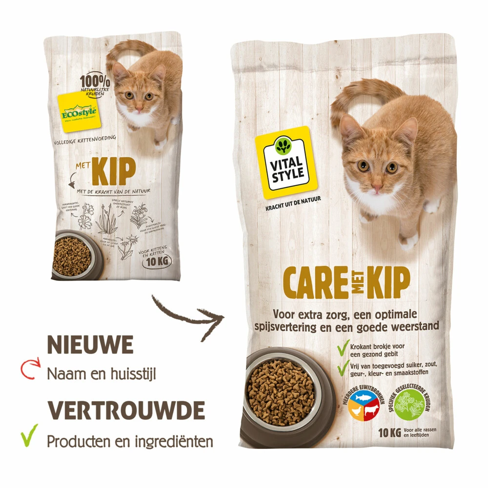 VITALstyle Kattenvoer Care Kip 3 VITALstyle Kattenvoer Care Kip - Afbeelding 3
