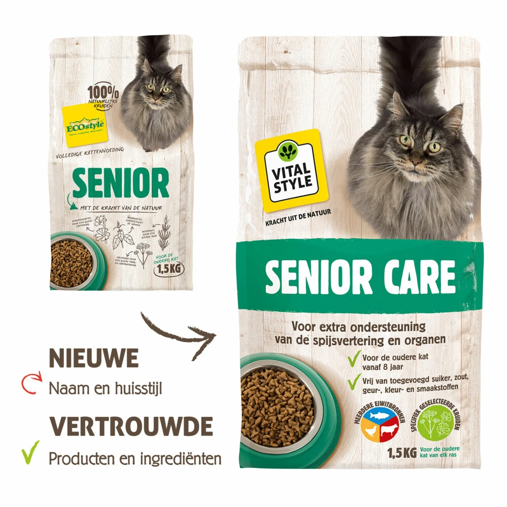 VITALstyle Kattenvoer Care Senior 3 VITALstyle Kattenvoer Care Senior - Afbeelding 3