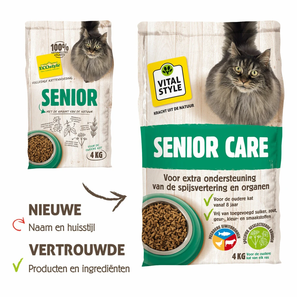 VITALstyle Kattenvoer Care Senior 3 VITALstyle Kattenvoer Care Senior - Afbeelding 3