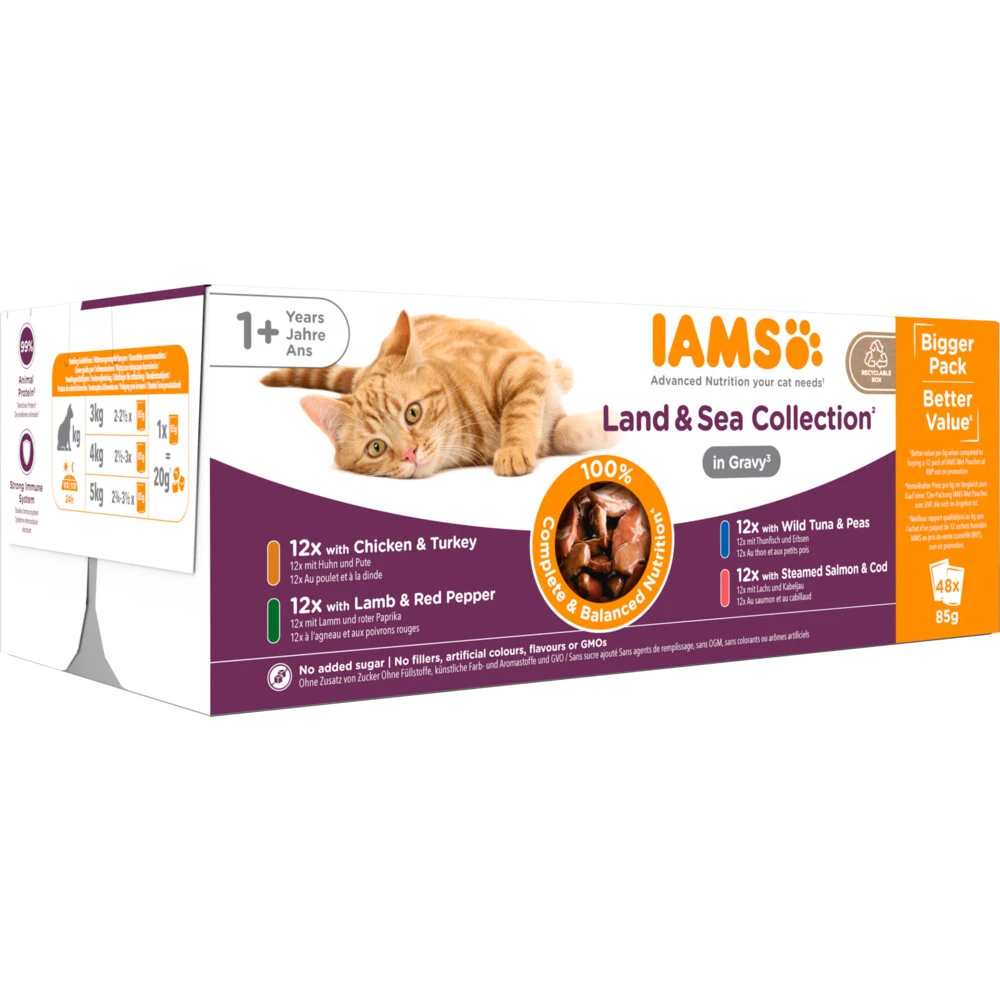 Iams Delights Land - Sea In Saus 1 Iams Delights Land - Sea In Saus