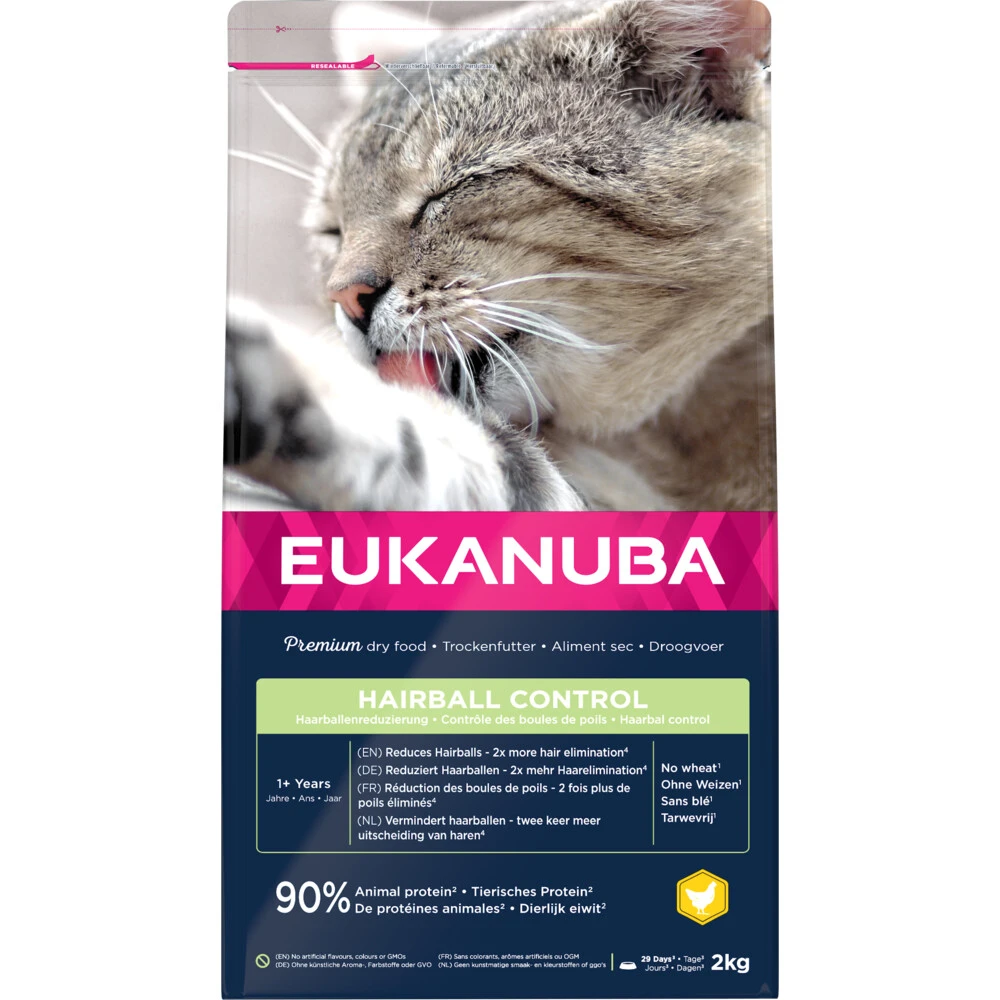 Eukanuba Kat Adult Hairball Control Kip - Lever 1 Eukanuba Kat Adult Hairball Control Kip - Lever