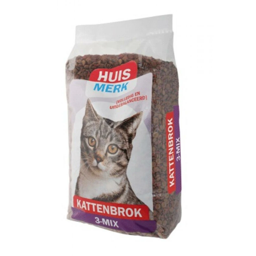 Huismerk Kattenbrok 3mix 1 Huismerk Kattenbrok 3mix