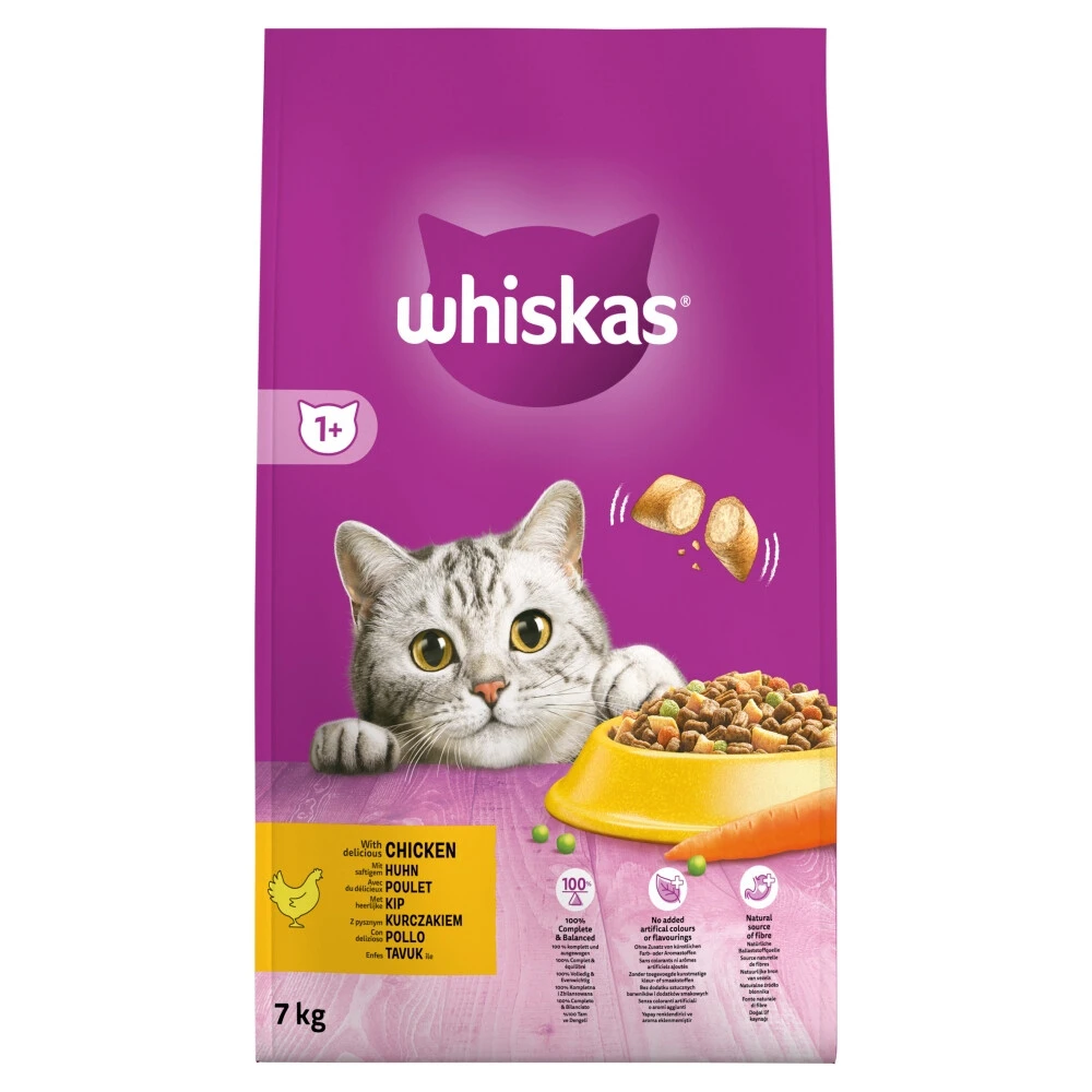 Whiskas Droog Adult Kip 1 Whiskas Droog Adult Kip