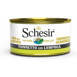 14x Schesir Katten Natvoer Blik Tonijn En Goudmakreel