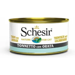 14x Schesir Katten Natvoer Blik Tonijn En Zeebrasem