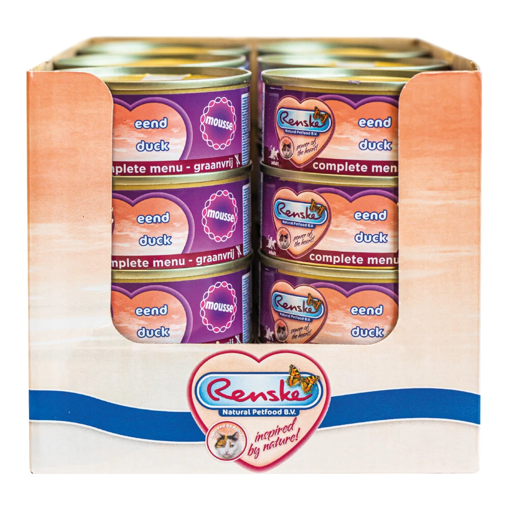 24x Renske Kattenvoer Mousse Eend 1 24x Renske Kattenvoer Mousse Eend
