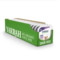 16x Yarrah Bio Kattenvoer Chunks Kip - Kalkoen