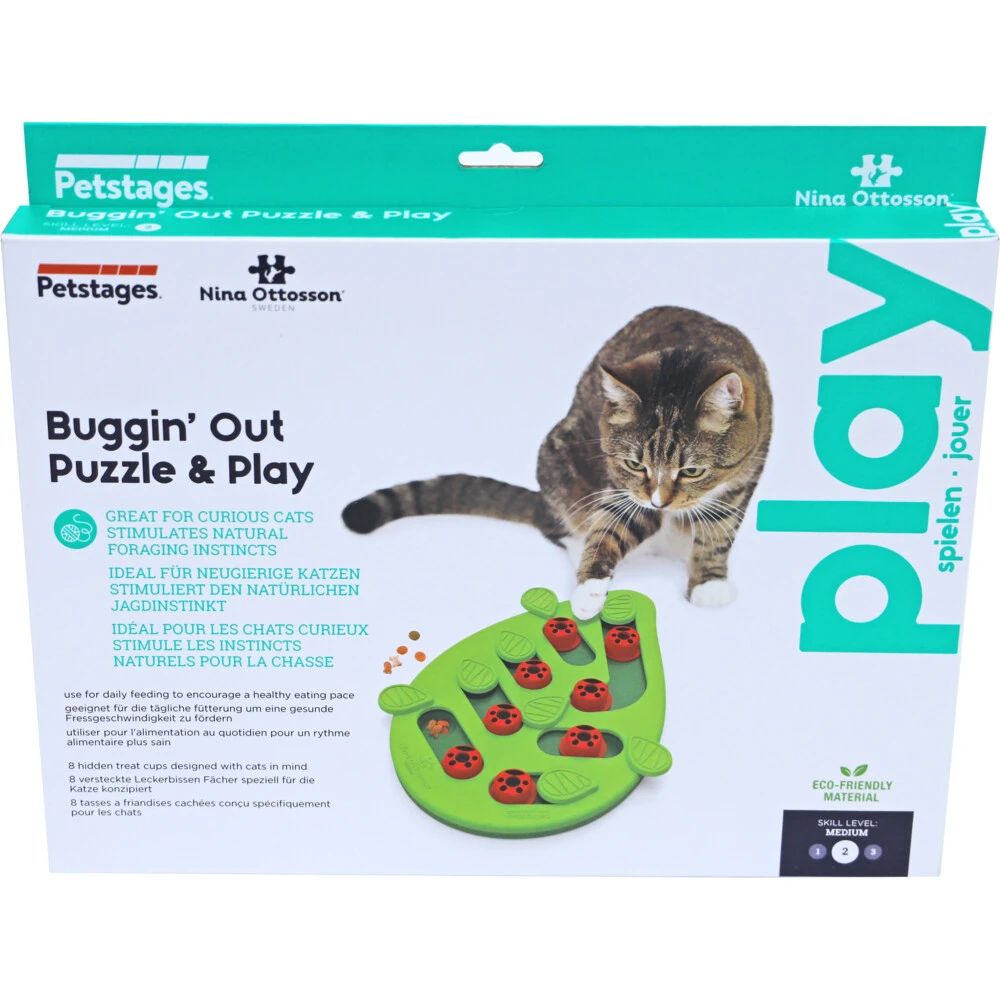 Nina Ottosson Kattenspel Puzzle & Play Buggin Out 1 Nina Ottosson Kattenspel Puzzle & Play Buggin Out