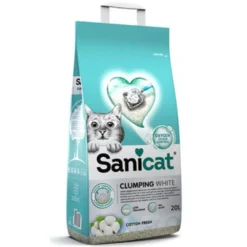 Sanicat Kattenbakvulling Clumping White Cotton Fresh