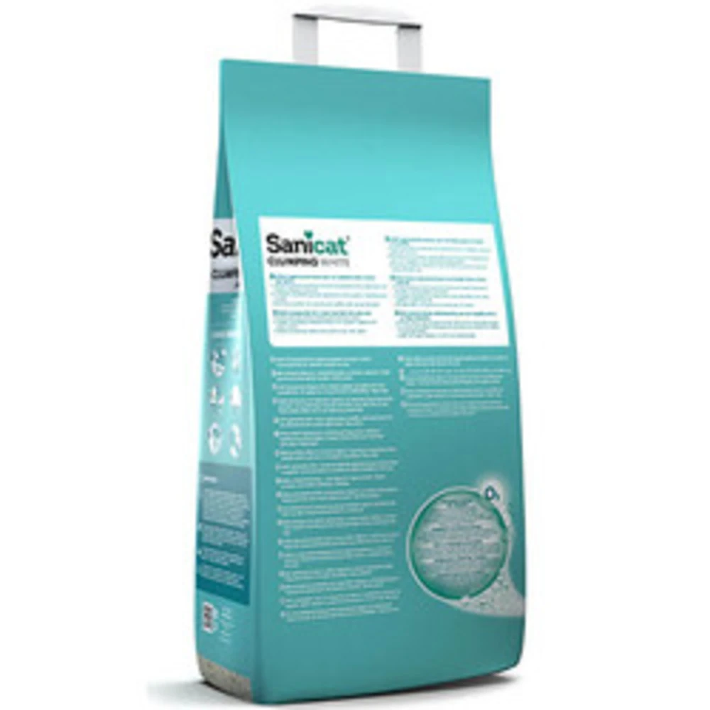Sanicat Kattenbakvulling Clumping White Cotton Fresh 2 Sanicat Kattenbakvulling Clumping White Cotton Fresh - Afbeelding 2