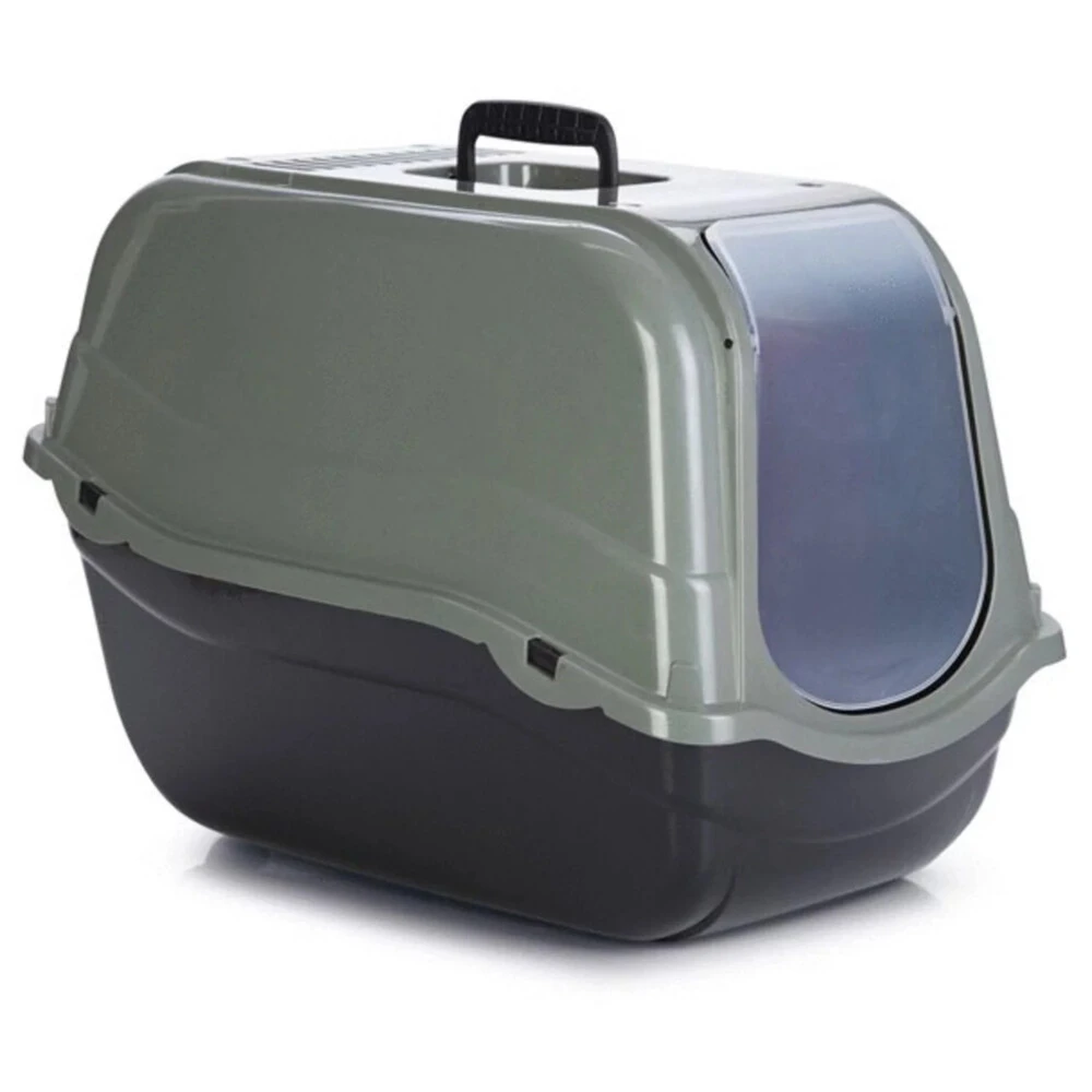 Beeztees Kattenbak Romeo Eco Groen - Zwart 1 Beeztees Kattenbak Romeo Eco Groen - Zwart