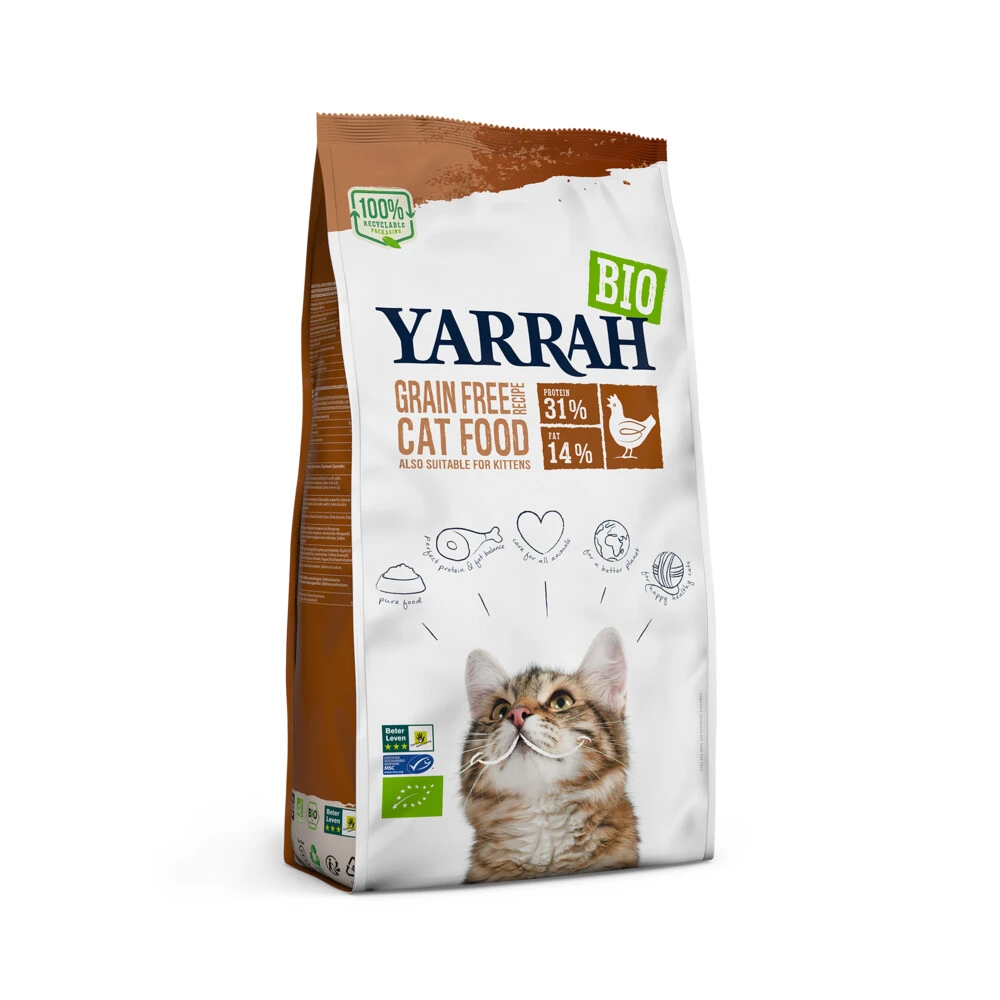 Yarrah Bio Kattenvoer Graanvrij Kip - Vis 1 Yarrah Bio Kattenvoer Graanvrij Kip - Vis