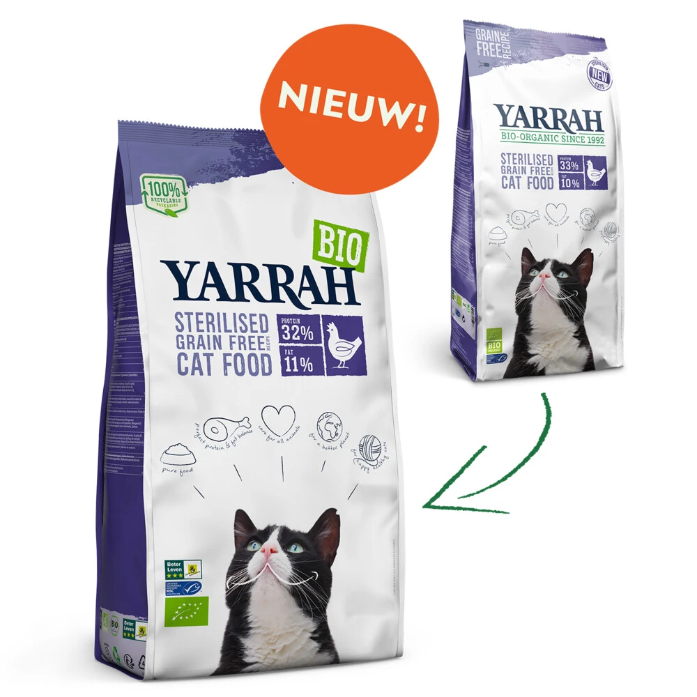 Yarrah Biol Kattenvoer Sterilised 2 Yarrah Biol Kattenvoer Sterilised - Afbeelding 2