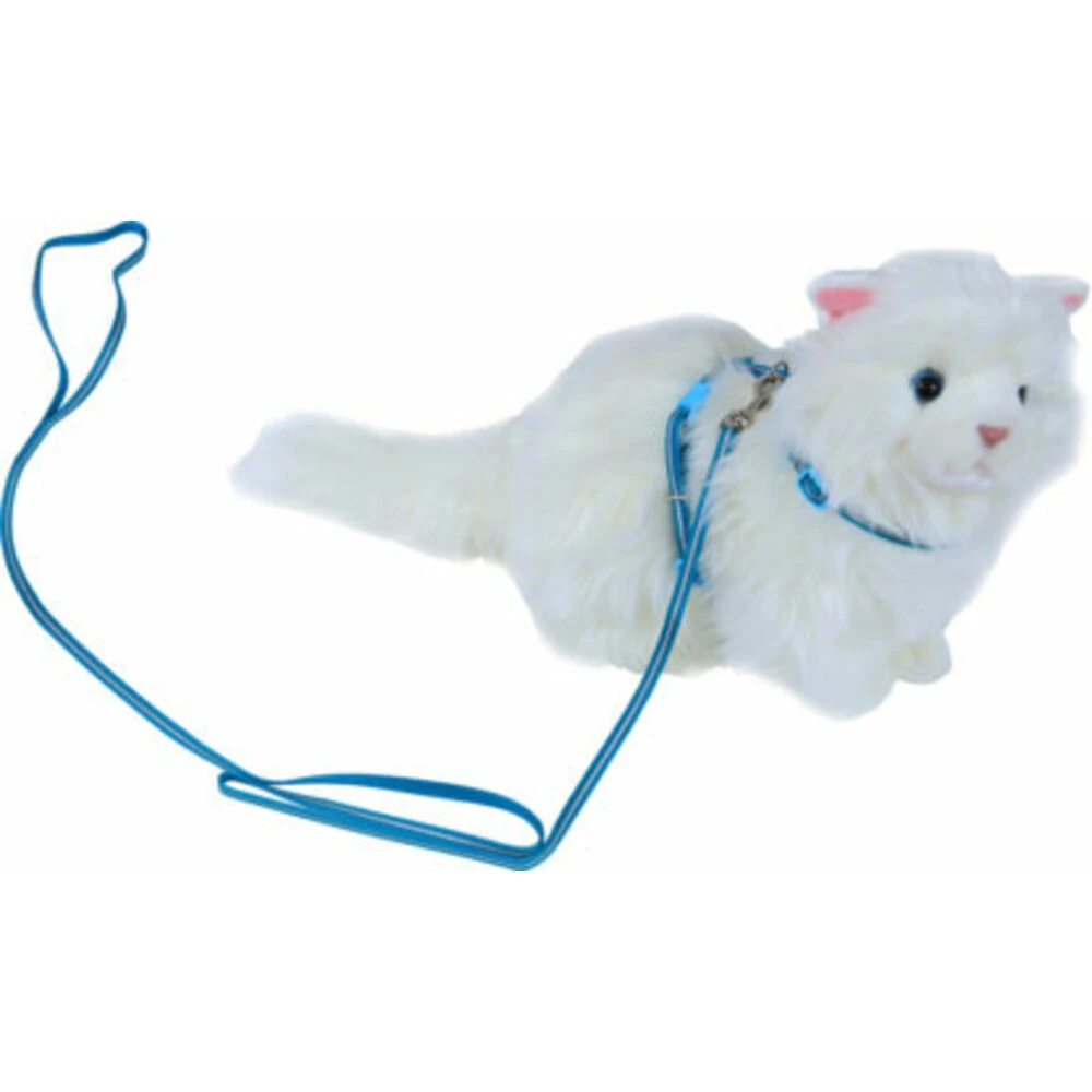 Boon Kittentuig Nylon + Lijn Neon Blauw 2 Boon Kittentuig Nylon + Lijn Neon Blauw - Afbeelding 2