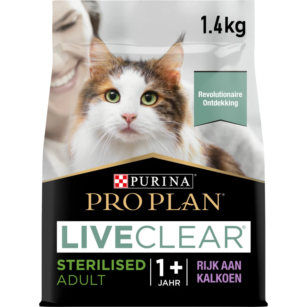 Pro Plan LiveClear Sterilised Adult Kalkoen 1 Pro Plan LiveClear Sterilised Adult Kalkoen