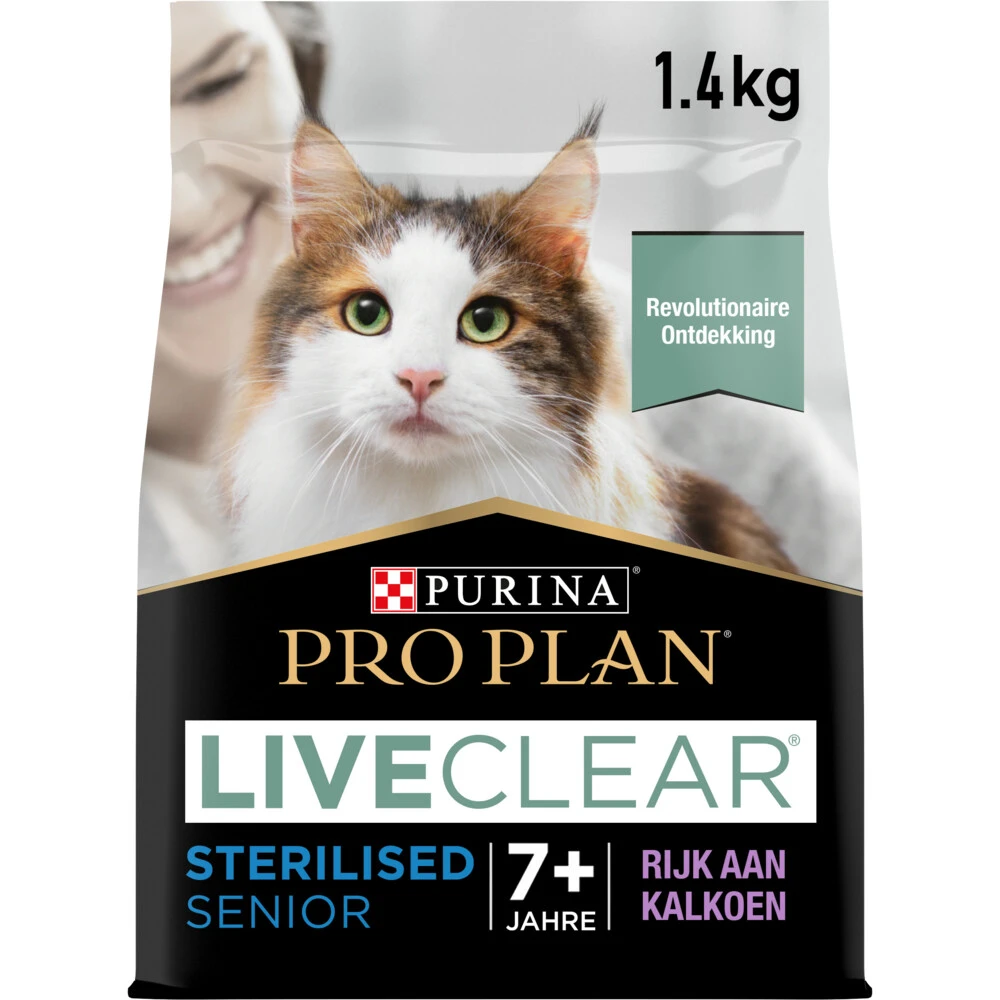 Pro Plan LiveClear Sterilised Senior Kalkoen 1 Pro Plan LiveClear Sterilised Senior Kalkoen