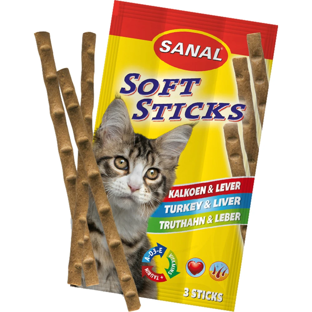 35x Sanal Kat Sticks Kalkoen - Lever 1 35x Sanal Kat Sticks Kalkoen - Lever