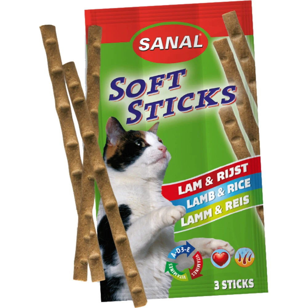 35x Sanal Kat Sticks Lam - Rijst 1 35x Sanal Kat Sticks Lam - Rijst
