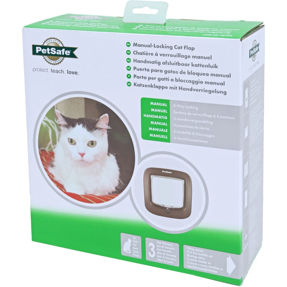 Petsafe Kattendeur 4lock Bruin 2 Petsafe Kattendeur 4lock Bruin - Afbeelding 2