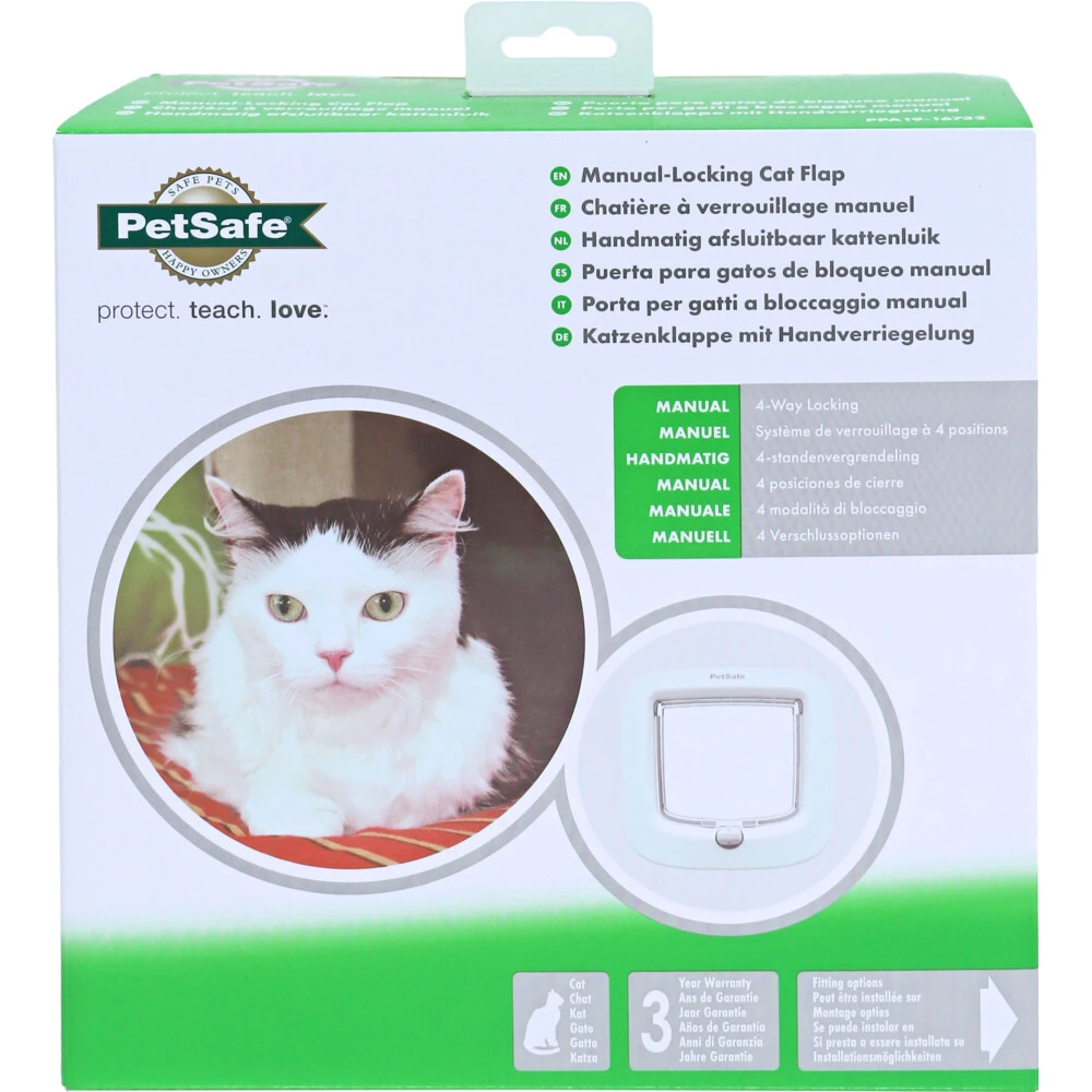 Petsafe Kattendeur 4lock Wit 1 Petsafe Kattendeur 4lock Wit