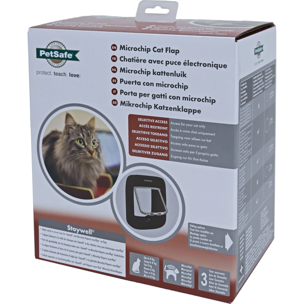 Petsafe Kattendeur Microchip Bruin 2 Petsafe Kattendeur Microchip Bruin - Afbeelding 2