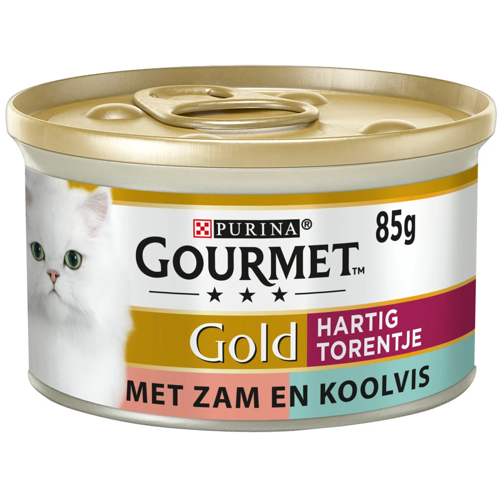 24x Gourmet Gold Blik Hartig Torentje Zalm 1 24x Gourmet Gold Blik Hartig Torentje Zalm