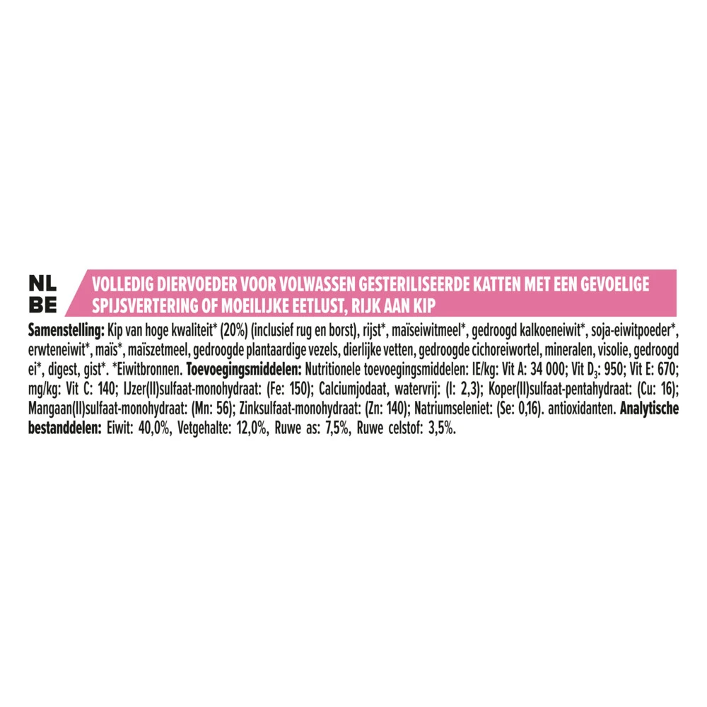 Pro Plan Adult Sterilised Delicate Digest Kip 3 Pro Plan Adult Sterilised Delicate Digest Kip - Afbeelding 3