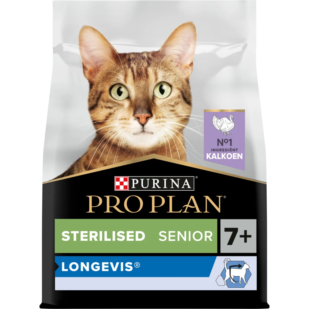Pro Plan Senior 7+ Sterilised Longevis Kalkoen 1 Pro Plan Senior 7+ Sterilised Longevis Kalkoen