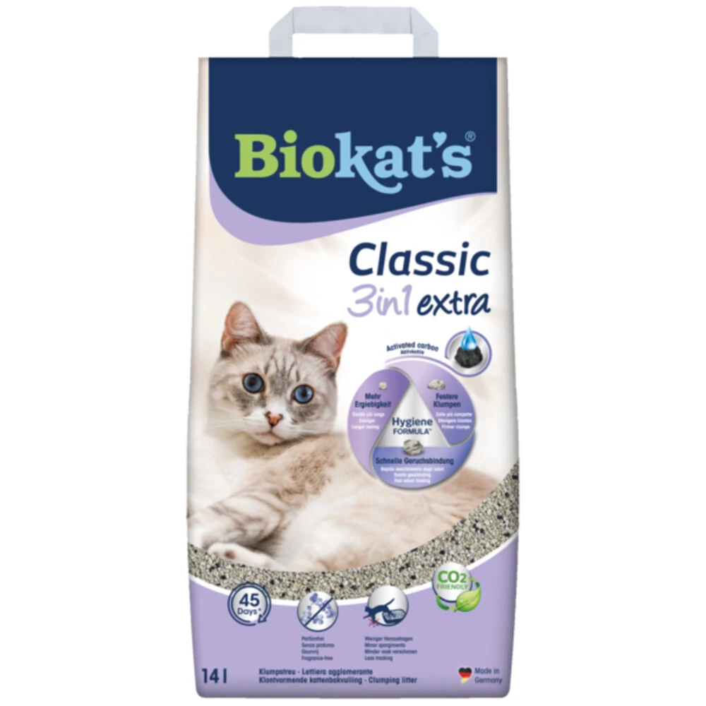 BIOKAT'S Biokatu0027s Kattenbakvulling Classic 3-in-1 Extra 1 BIOKAT'S Biokatu0027s Kattenbakvulling Classic 3-in-1 Extra