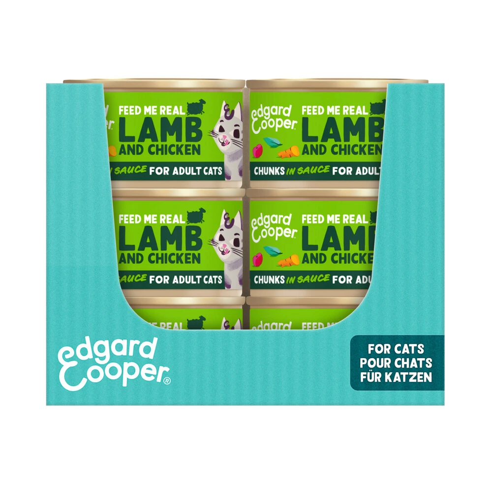 18x Edgard & Cooper Kattenvoer Chunks Lam - Kip 1 18x Edgard & Cooper Kattenvoer Chunks Lam - Kip