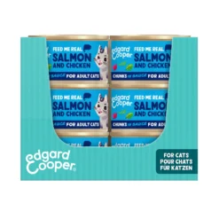 18x Edgard & Cooper Kattenvoer Chunks Zalm - Kip
