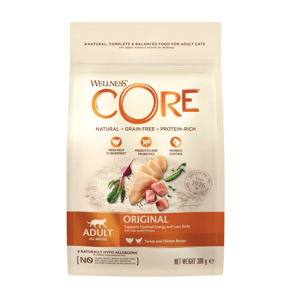 6x Wellness Core Kattenvoer Original Kalkoen - Kip 1 6x Wellness Core Kattenvoer Original Kalkoen - Kip
