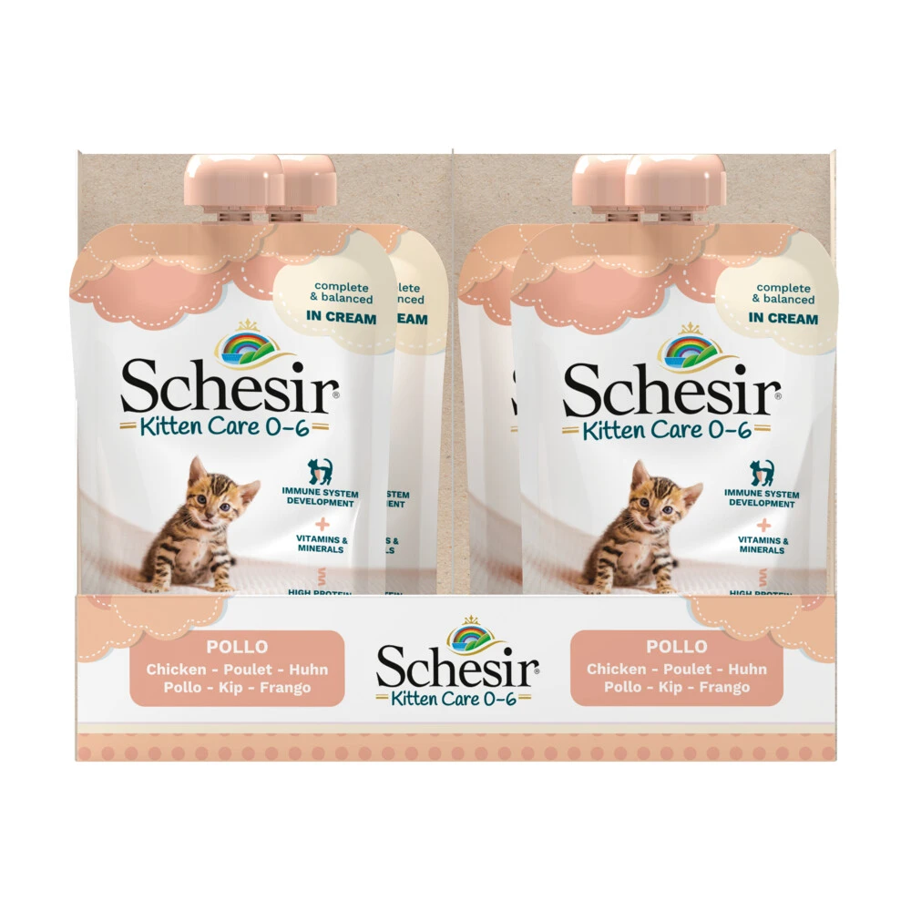 20x Schesir Kattenvoer Kitten 0-6 Kip In Cream 2 20x Schesir Kattenvoer Kitten 0-6 Kip In Cream - Afbeelding 2