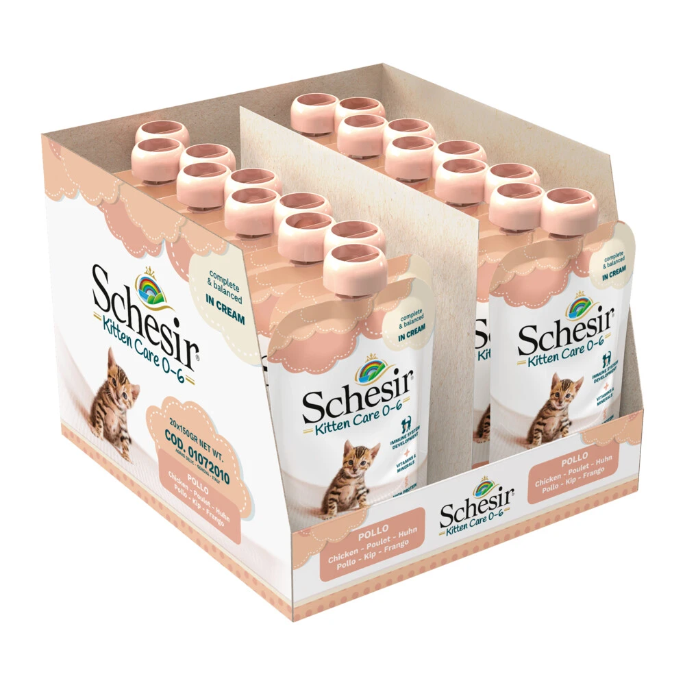 20x Schesir Kattenvoer Kitten 0-6 Kip In Cream 1 20x Schesir Kattenvoer Kitten 0-6 Kip In Cream