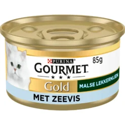 24x Gourmet Gold Blik Malse Lekkernijen Zeevis