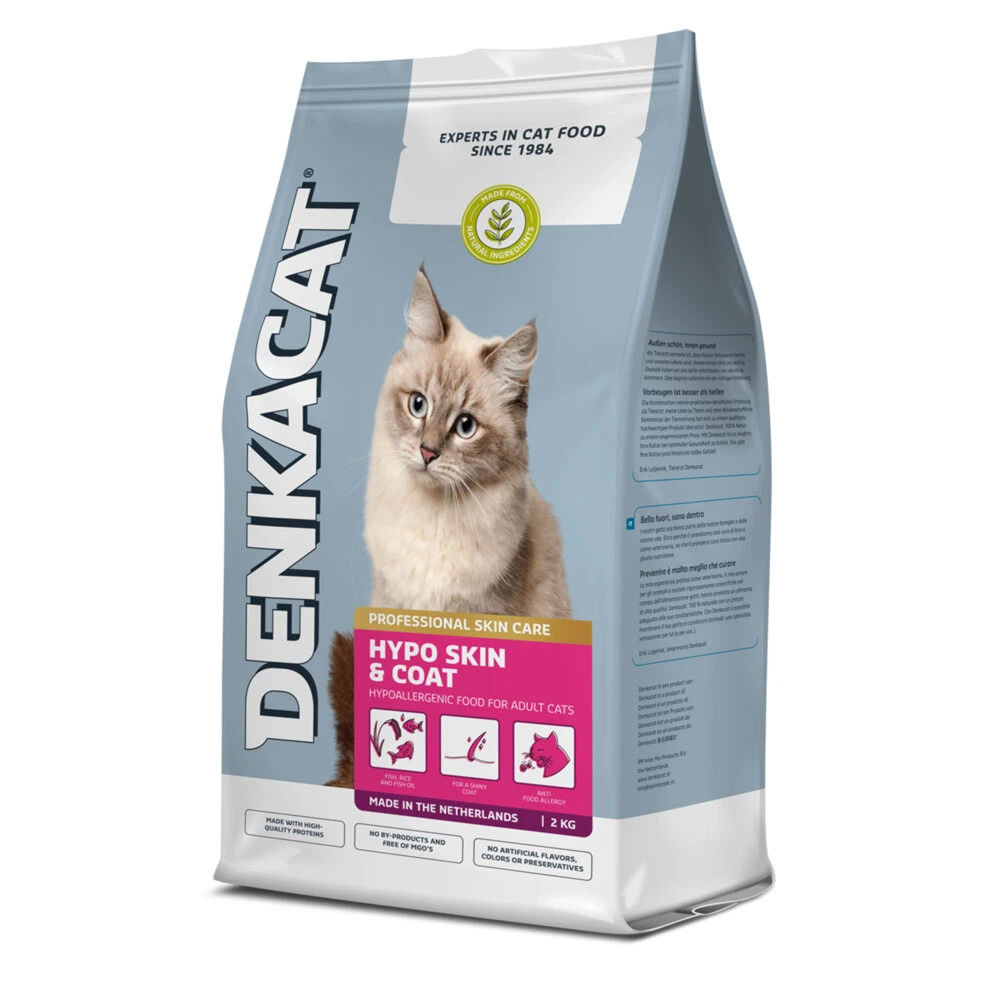 Denkacat Hypo Skin & Coat Kattenvoer 1 Denkacat Hypo Skin & Coat Kattenvoer