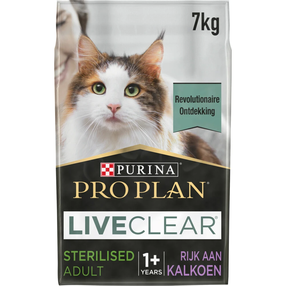 Pro Plan LiveClear Sterilised Adult 1+ Kalkoen 1 Pro Plan LiveClear Sterilised Adult 1+ Kalkoen