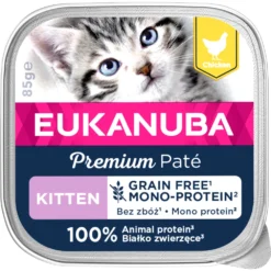 16x Eukanuba Kippen Pate Graanvrij Kitten Mono-Proteine