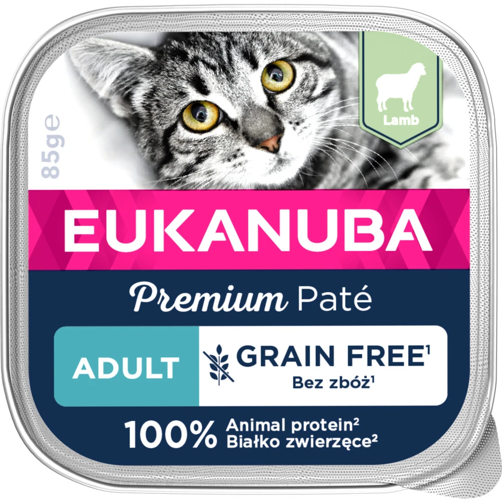 16x Eukanuba Lams Pate Graanvrij Adult Kat 1 16x Eukanuba Lams Pate Graanvrij Adult Kat