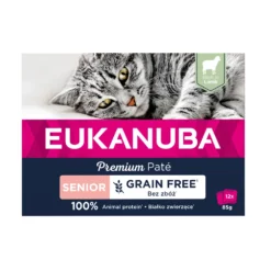 Eukanuba Zalm Pate Graanvrij Senior Kat Multi-Pack