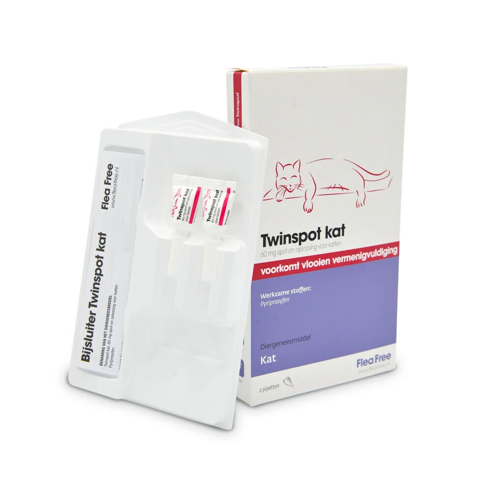 Flea Free Twinspot Anti Vlooiendruppels Kat Vanaf 1 Kg 2 Flea Free Twinspot Anti Vlooiendruppels Kat Vanaf 1 Kg - Afbeelding 2