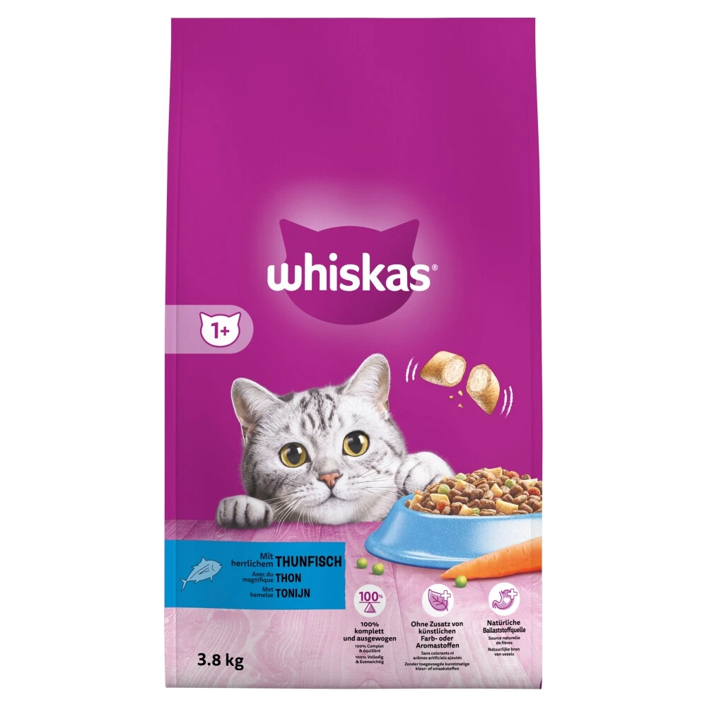 Whiskas Kattenvoer Adult Tonijn - Groenten 1 Whiskas Kattenvoer Adult Tonijn - Groenten