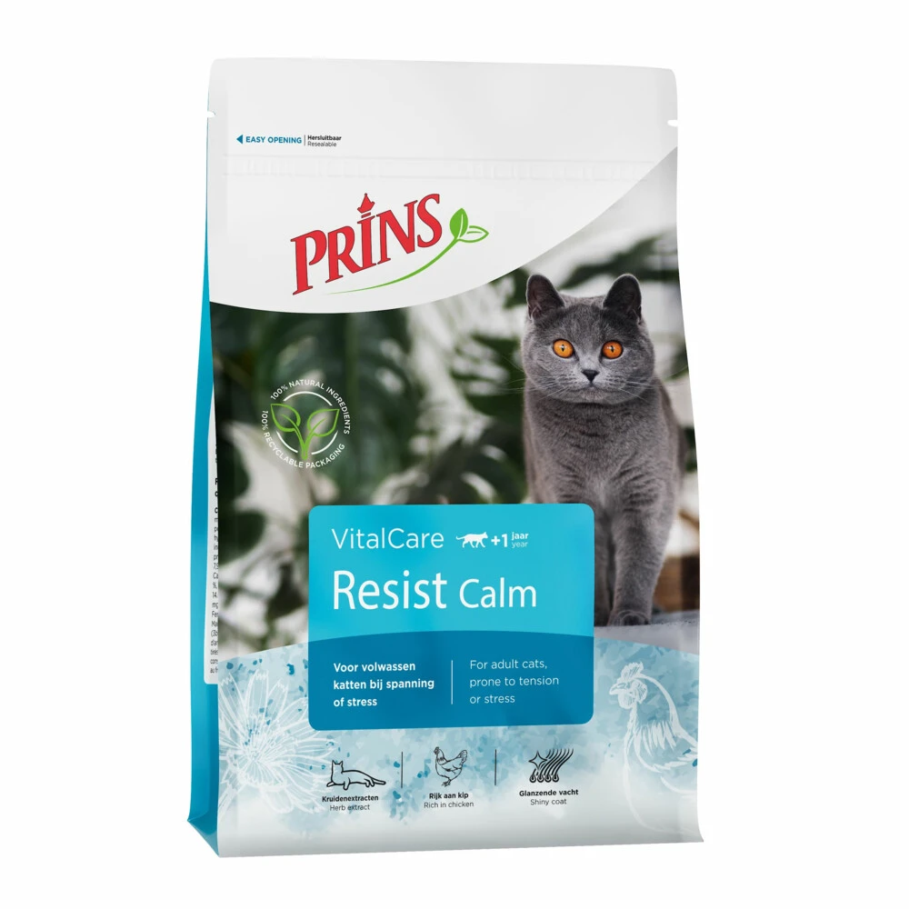 Prins VitalCare Resist Calm Kattenvoer 1 Prins VitalCare Resist Calm Kattenvoer