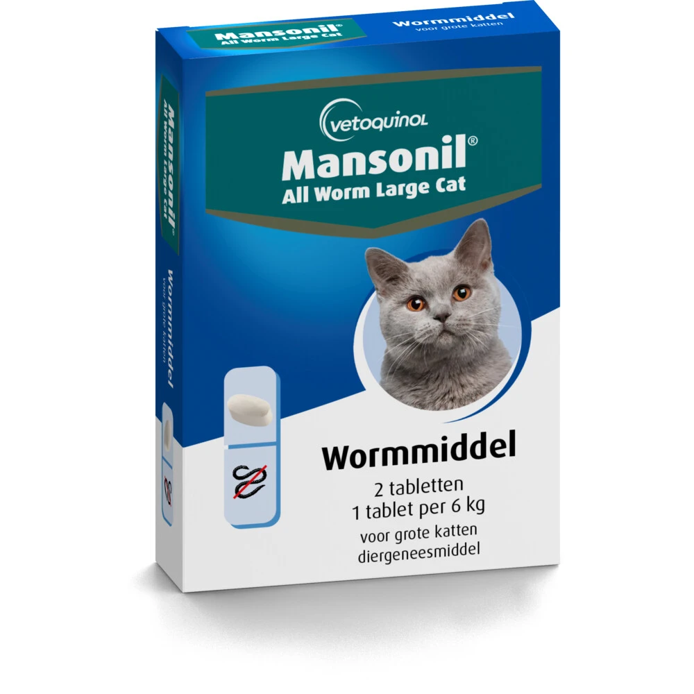 Mansonil All Worm Ontworming Tabletten Kat Vanaf 6 Kg 1 Mansonil All Worm Ontworming Tabletten Kat Vanaf 6 Kg
