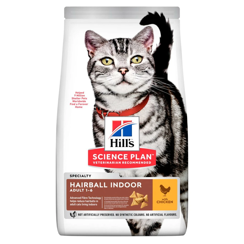 Hill's Hillu0027s Science Plan Kattenvoer Adult Hairball Indoor Kip 1 Hill's Hillu0027s Science Plan Kattenvoer Adult Hairball Indoor Kip