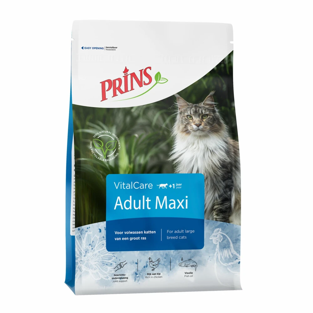 Prins VitalCare Adult Maxi Kattenvoer 1 Prins VitalCare Adult Maxi Kattenvoer